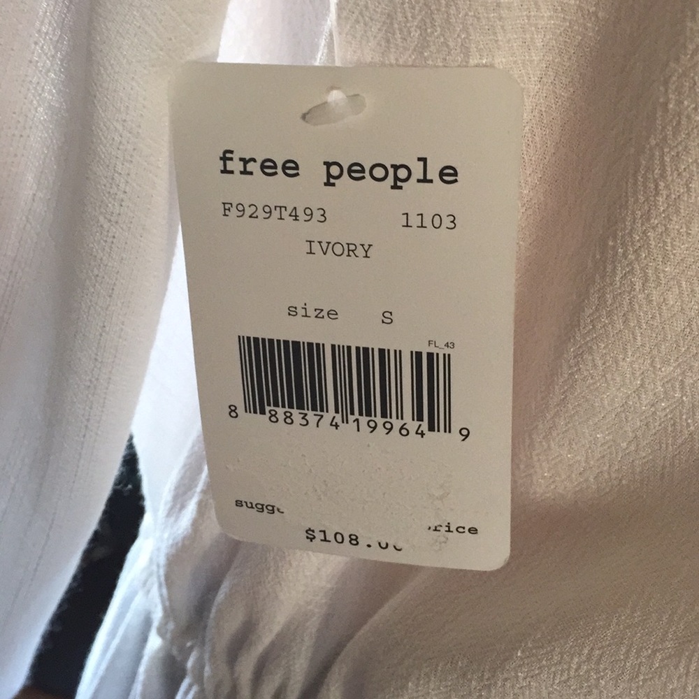 FREE PEOPLE SOPHISTICATED IVORY TUNIC - Picture 4 of 7